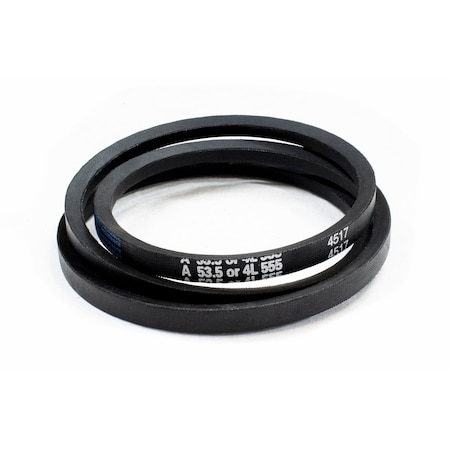 D&D A53.5/4L555 Classical V-Belt, 55 1/2 in Outside Length, 1/2 in Top Width, 1 Ribs A53.5/4L555